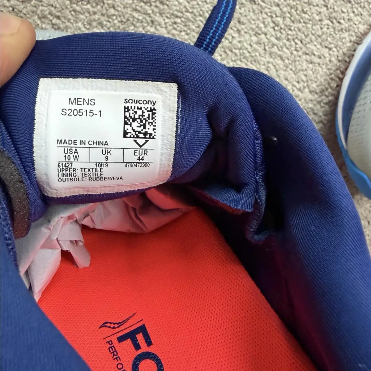 Saucony shoes - Saucony Men`s Ride ISO 2 - Grey/Blue 10