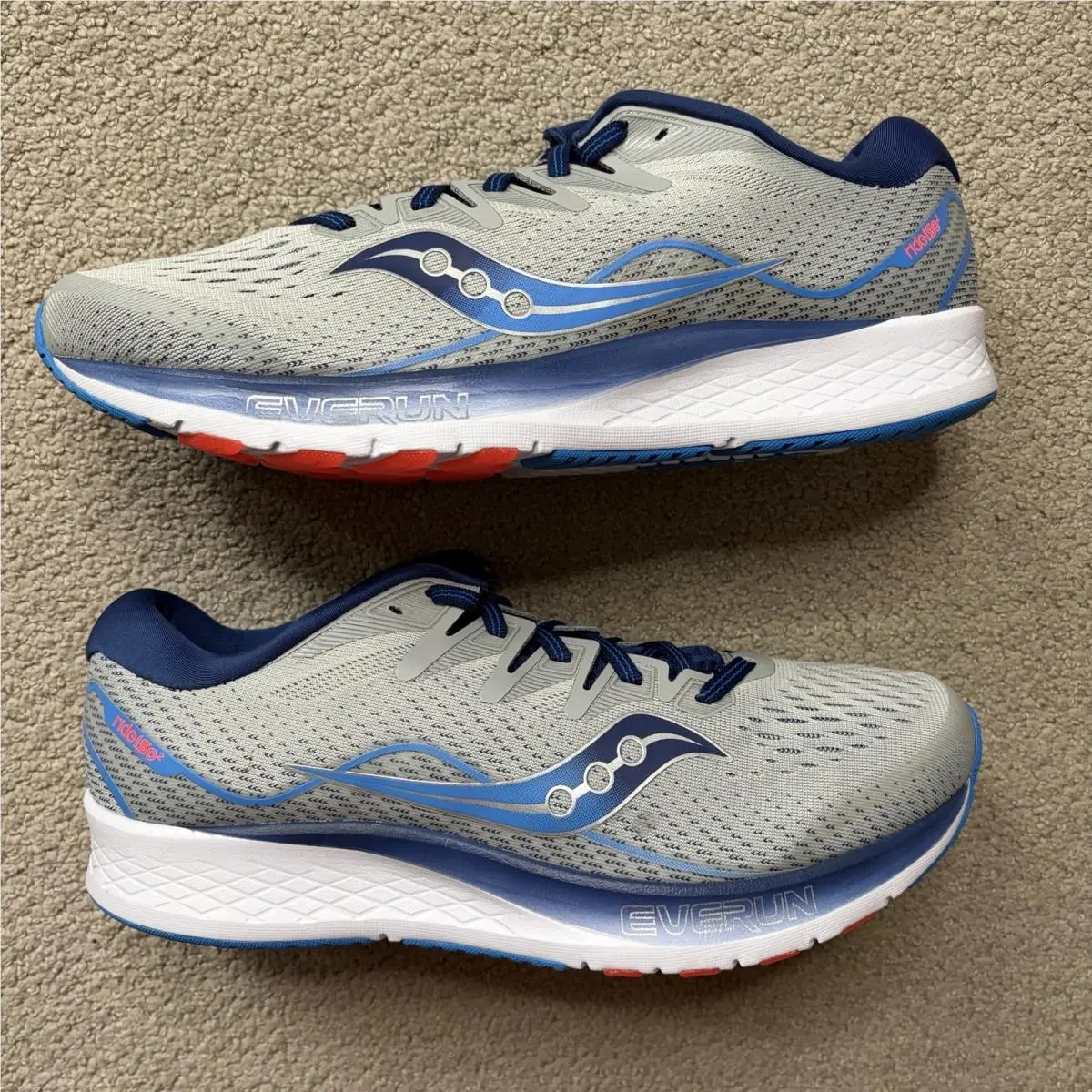 Saucony shoes - Saucony Men`s Ride ISO 2 - Grey/Blue 2
