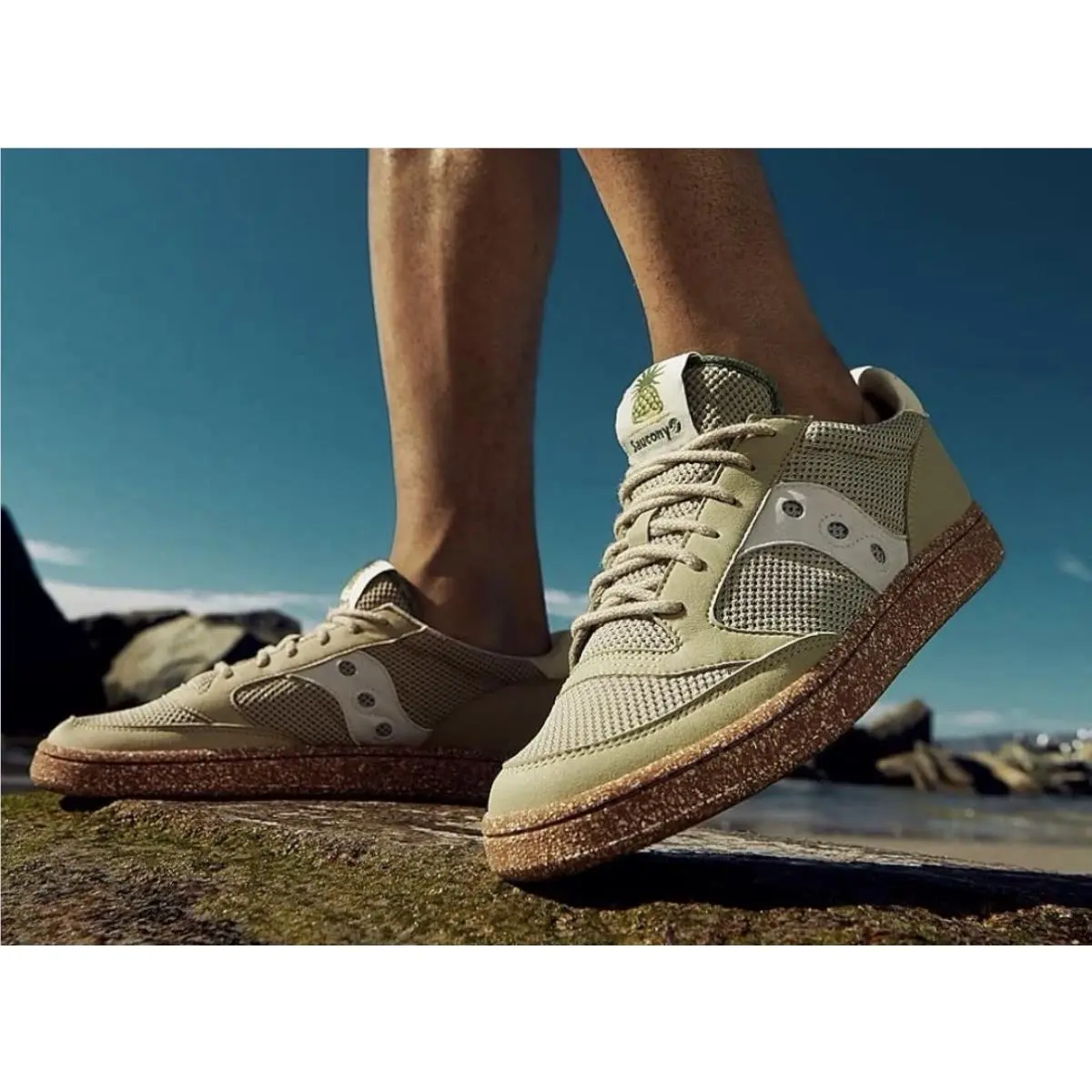 Saucony Originals Men`s Size 7 Shoe Jazz Court Rfg Earth Pack Sage Green-nib-new