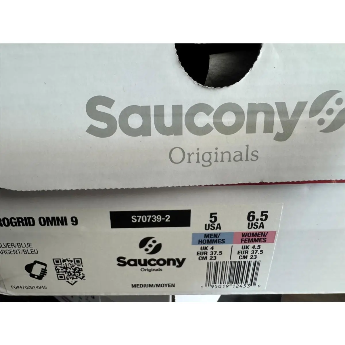 Saucony shoes - Progrid Omni 9 - Progrid Omni - S70739-2 - Blue / Silver / White (UPC: 195019124530) 5