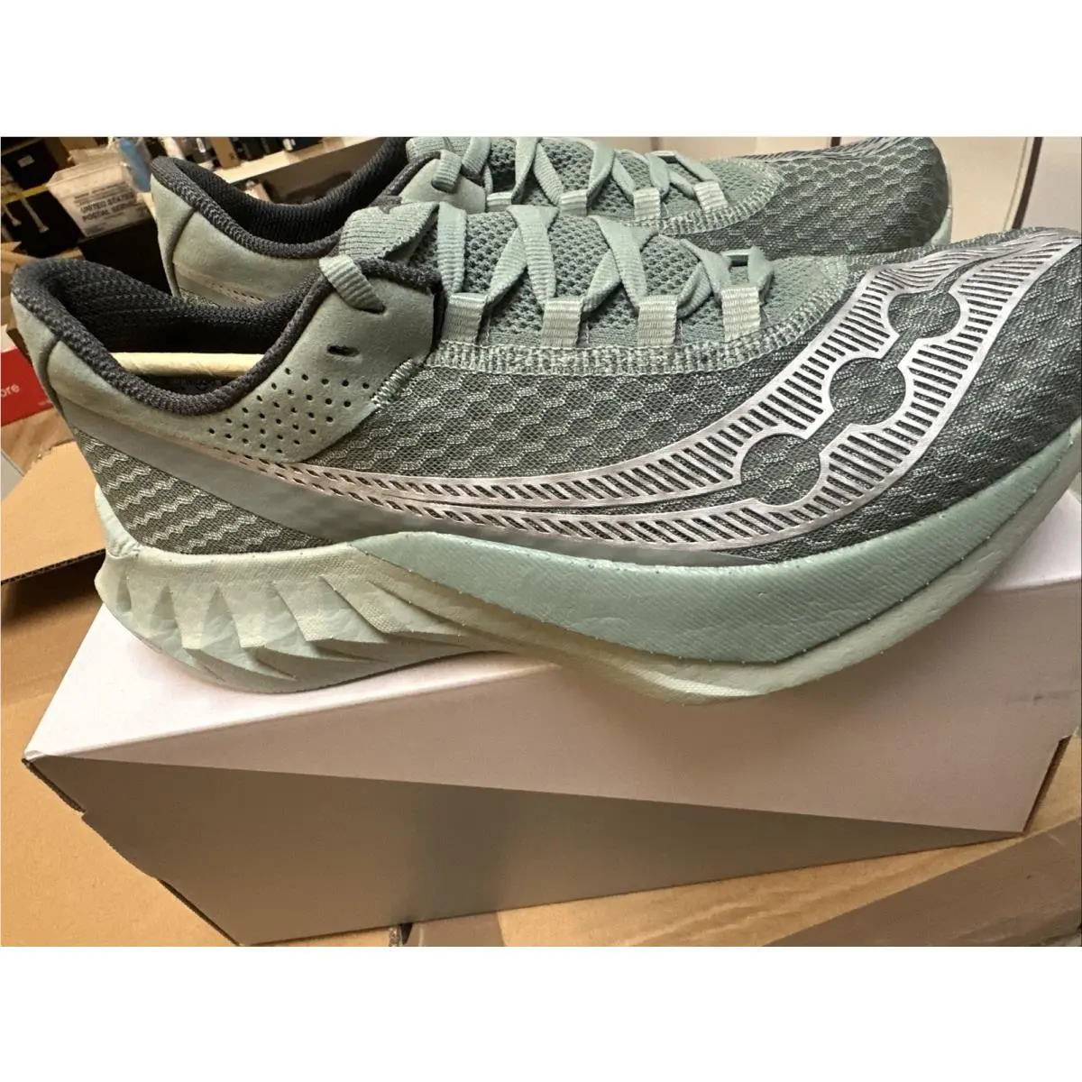 Saucony shoes - Saucony Endorphin Pro 4 - Endorphin Pro - Iceberg/Carbon (UPC: 195021159599) 0