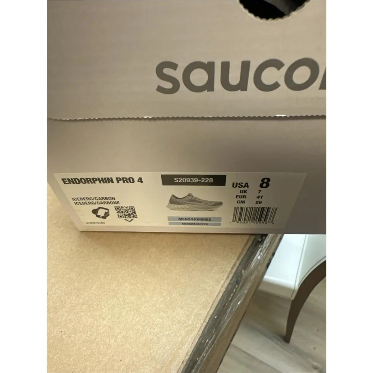 Saucony shoes - Saucony Endorphin Pro 4 - Endorphin Pro - Iceberg/Carbon (UPC: 195021159599) 4