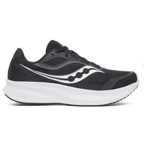 Saucony Mens 8W Cohesion 18 Wide Fit Running Comfort Athletic Shoes Black Cameo