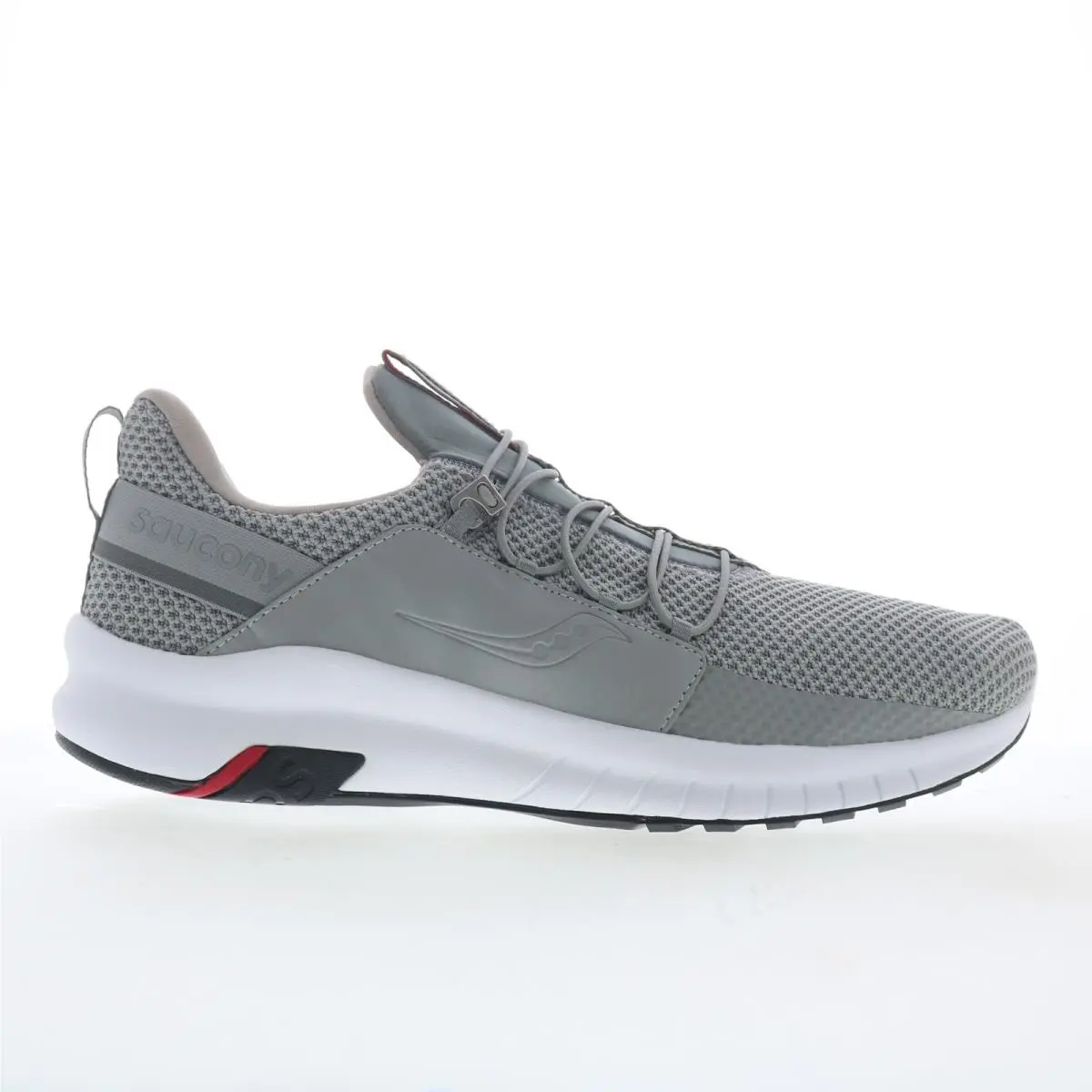 Saucony Stretch & Go Glide Stretch Go Glide S400048-22 Mens Gray Canvas Athletic Running Shoes 12