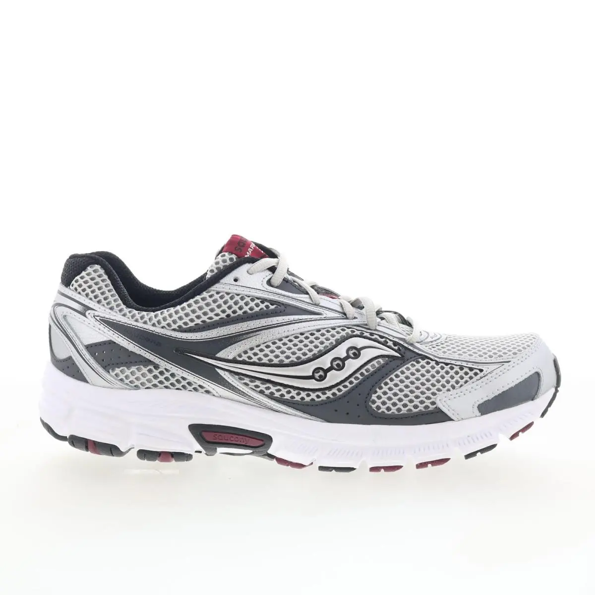 Saucony Grid Marauder 3 S25420-14 Mens Silver Mesh Athletic Running Shoes 12.5