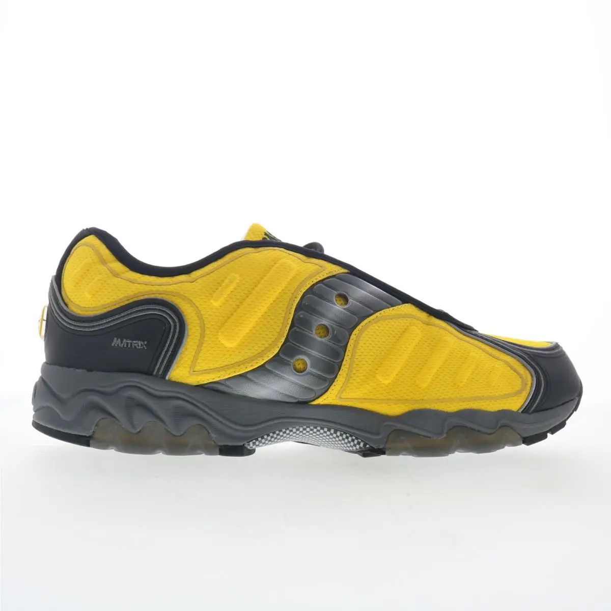 Saucony Matrix S70906-1 Mens Yellow Mesh Lace Up Lifestyle Sneakers Shoes 12