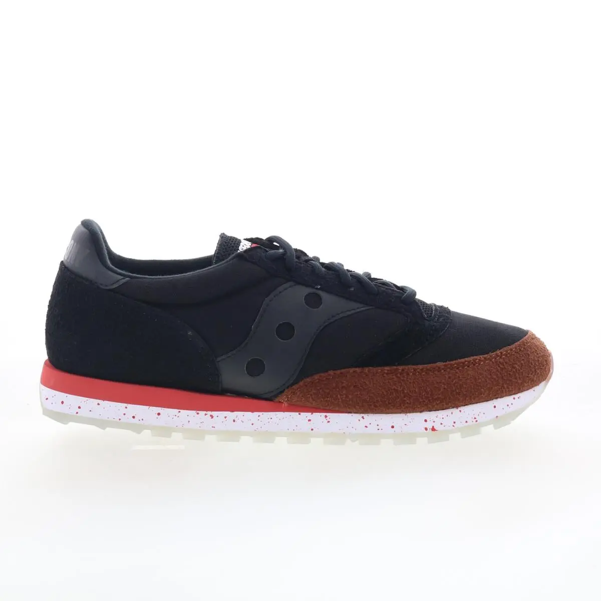 Saucony Jazz 81 S70737-1 Mens Black Suede Lace Up Lifestyle Sneakers Shoes 14