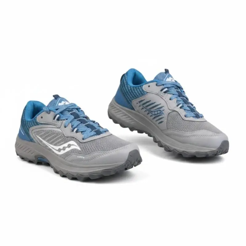 Saucony Excursion TR15 Trail Running Shoes W`s 8 Alloy/topaz Athletic Travel