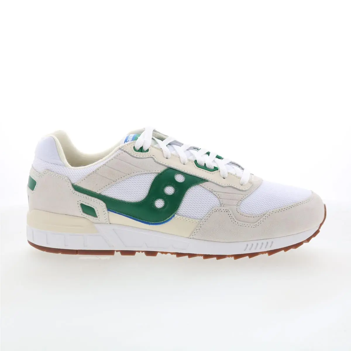 Saucony Shadow 5000 S70637-7 Mens White Suede Lifestyle Sneakers Shoes 14