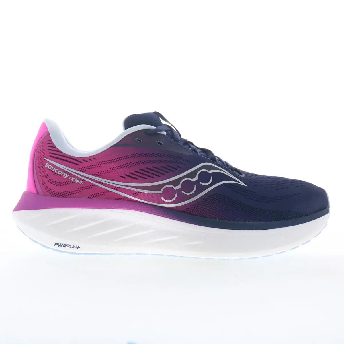 Saucony Ride 18 S11000-160 Womens Purple Mesh Lace Up Athletic Running Shoes 11