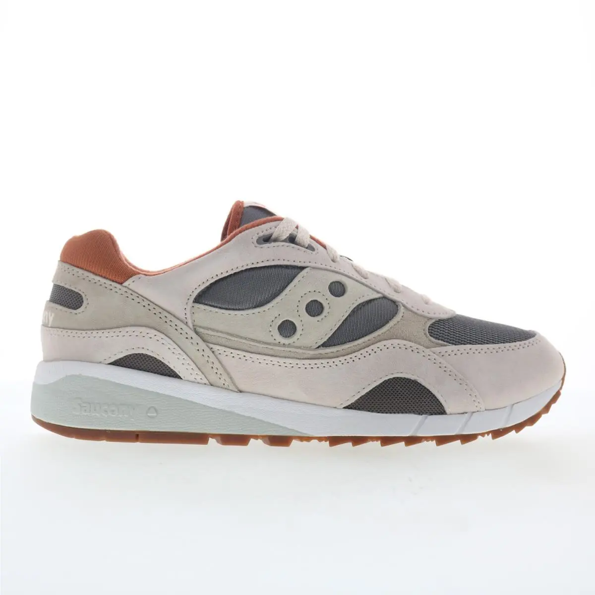 Saucony Shadow 6000 S70441-50 Mens Beige Suede Lifestyle Sneakers Shoes 12
