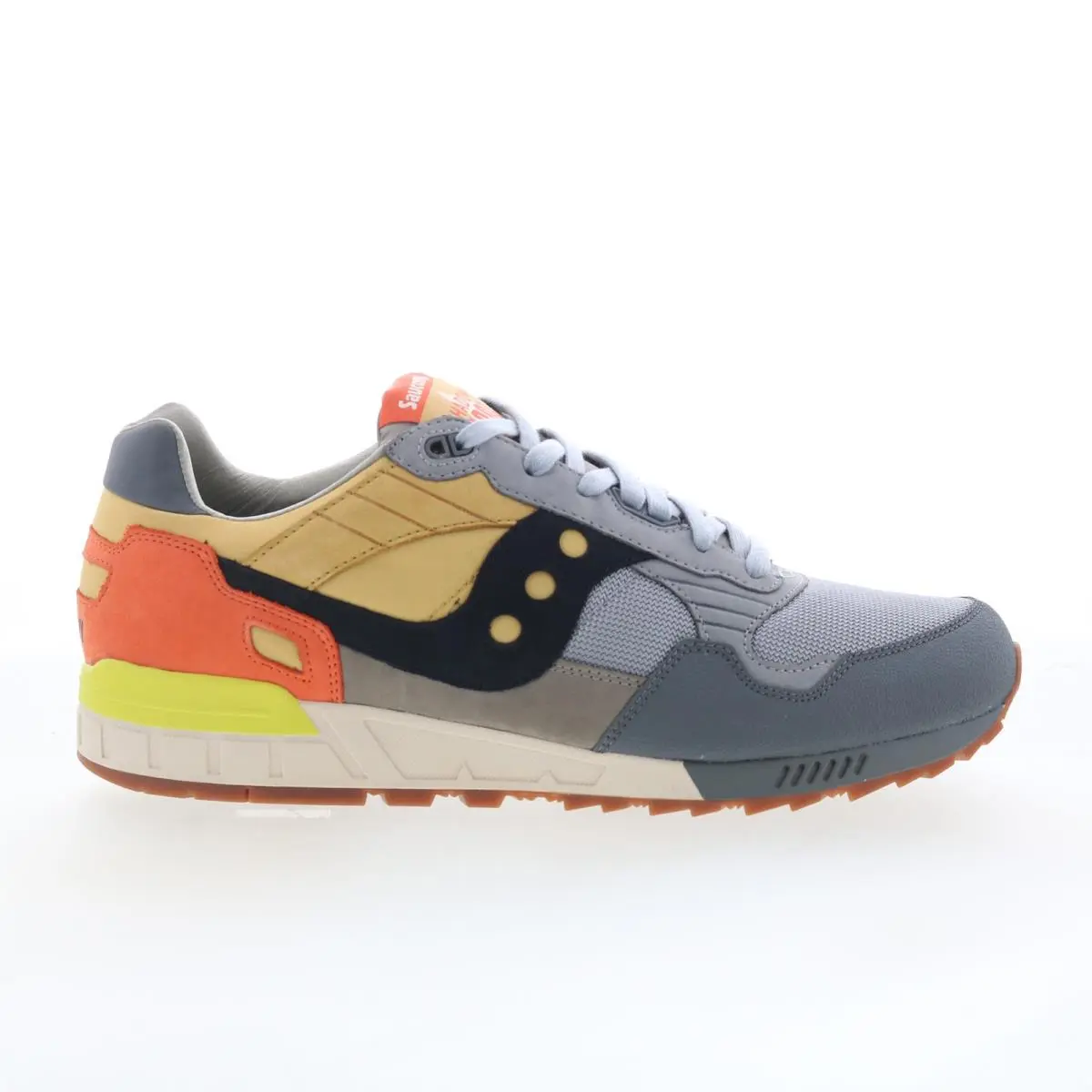 Saucony Shadow 5000 S70853-4 Mens Gray Suede Lace Up Lifestyle Sneakers Shoes 14