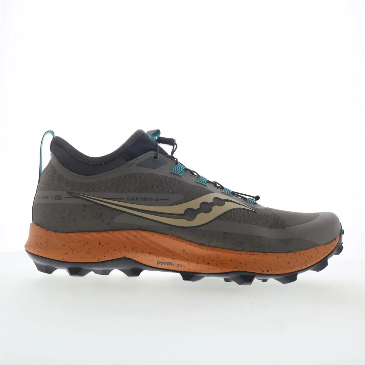 Saucony Peregrine 13 ST S20840-25 Mens Brown Mesh Athletic Hiking Shoes 14