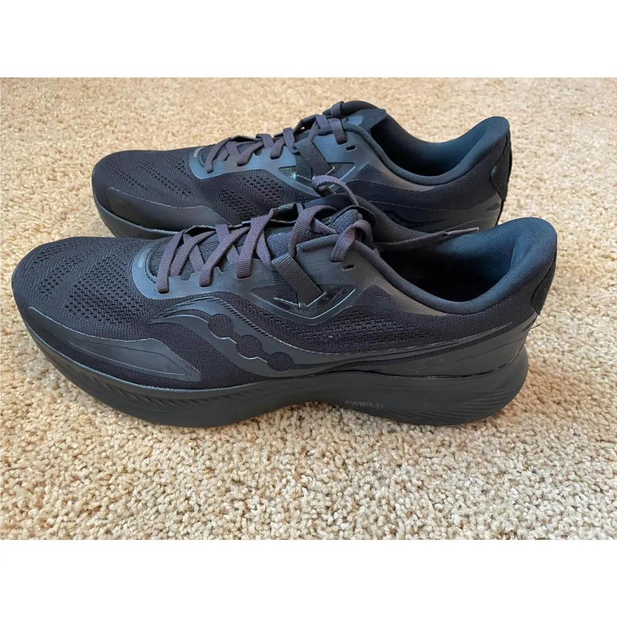 Saucony Guide 15 Mens Size 11.5 Triple Black