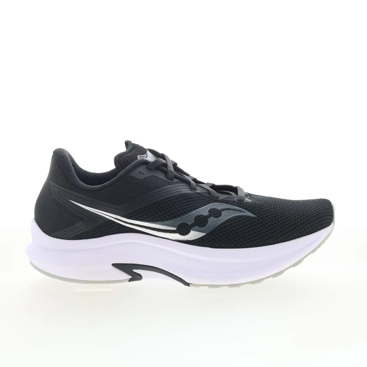 Saucony Axon S10657-45 Womens Black Canvas Lace Up Athletic Running Shoes 11