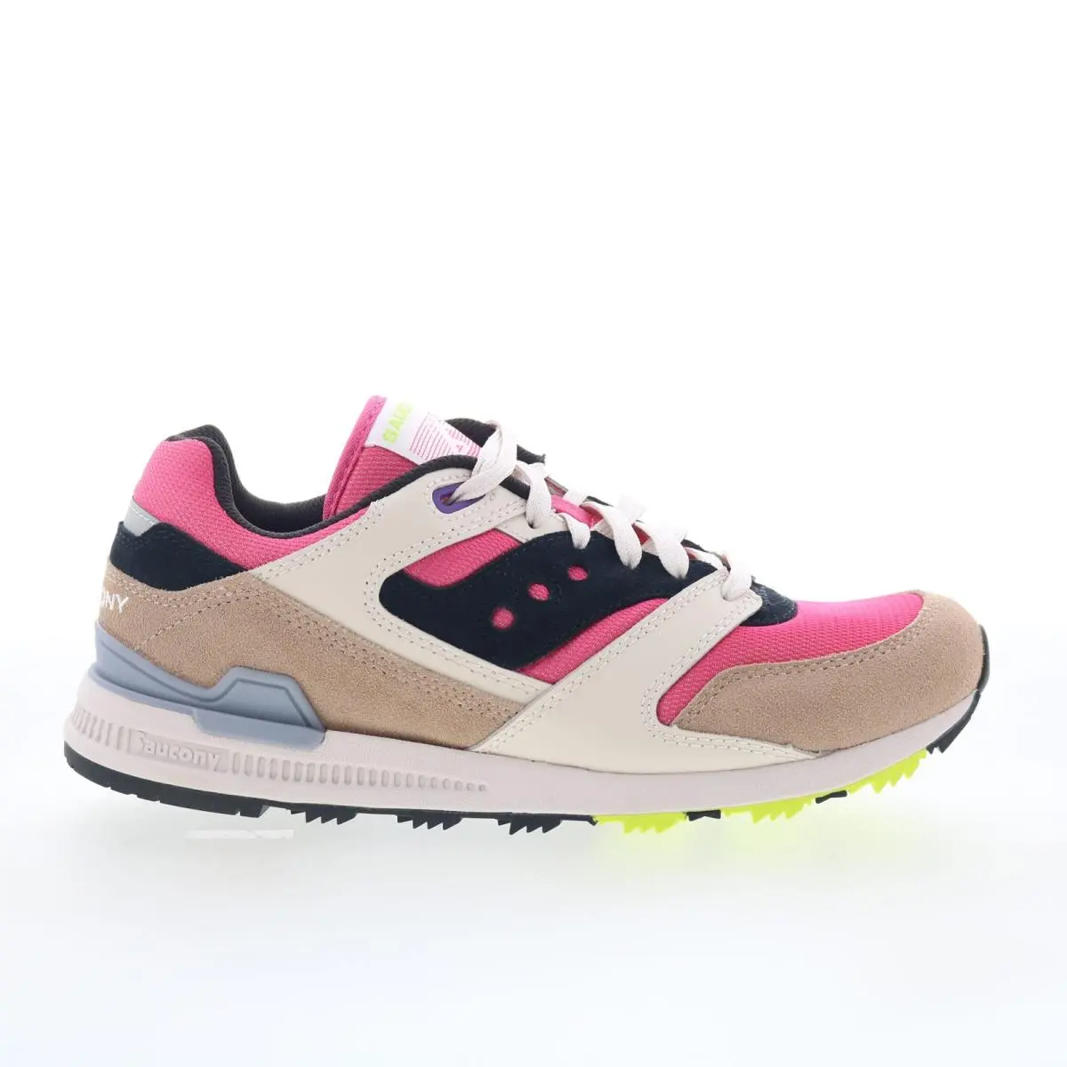 Saucony Courageous S70847-5 Mens Pink Suede Lace Up Lifestyle Sneakers Shoes 8.5
