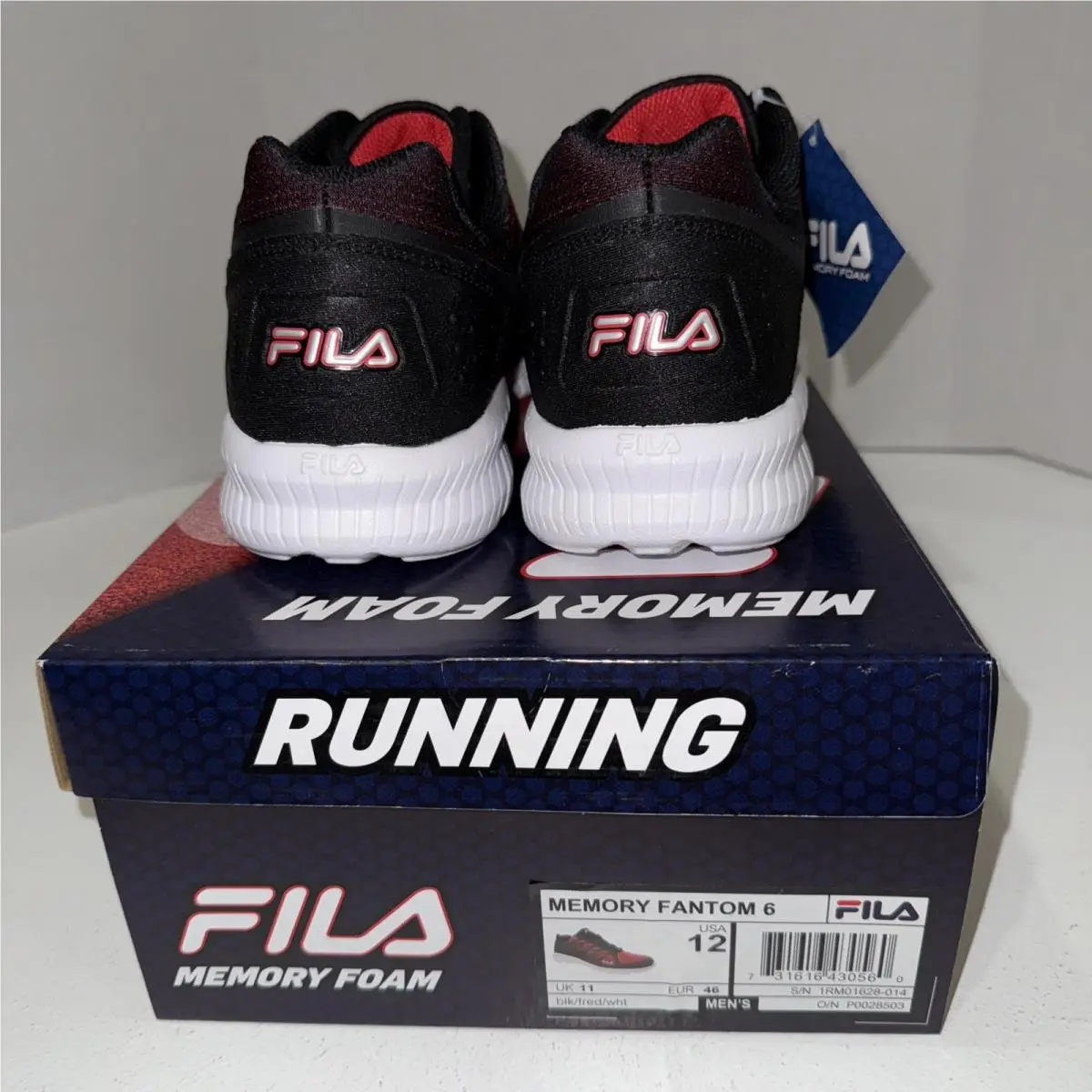 Fila shoes - Fila Memory Fantom 6 - Memory Fantom - 1RM01628-014 - Red/Black, Main: Red 1
