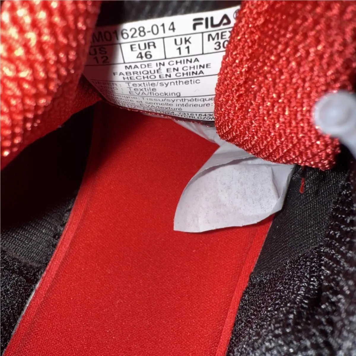 Fila shoes - Fila Memory Fantom 6 - Memory Fantom - 1RM01628-014 - Red/Black, Main: Red 4
