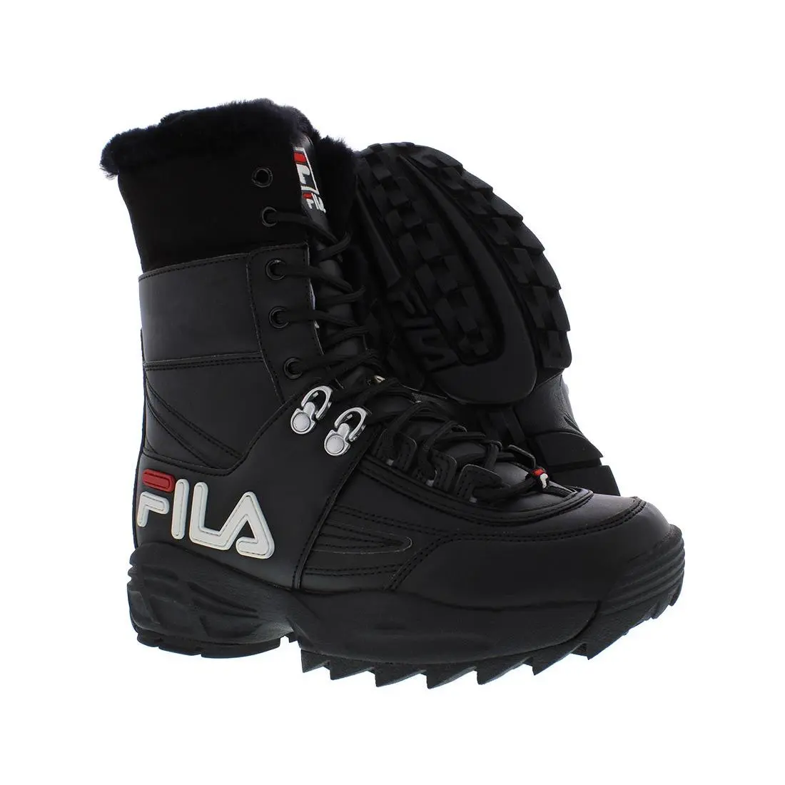 Fila Disruptor Boot Womens Shoes Size 9 Color: Black/white/fila Red