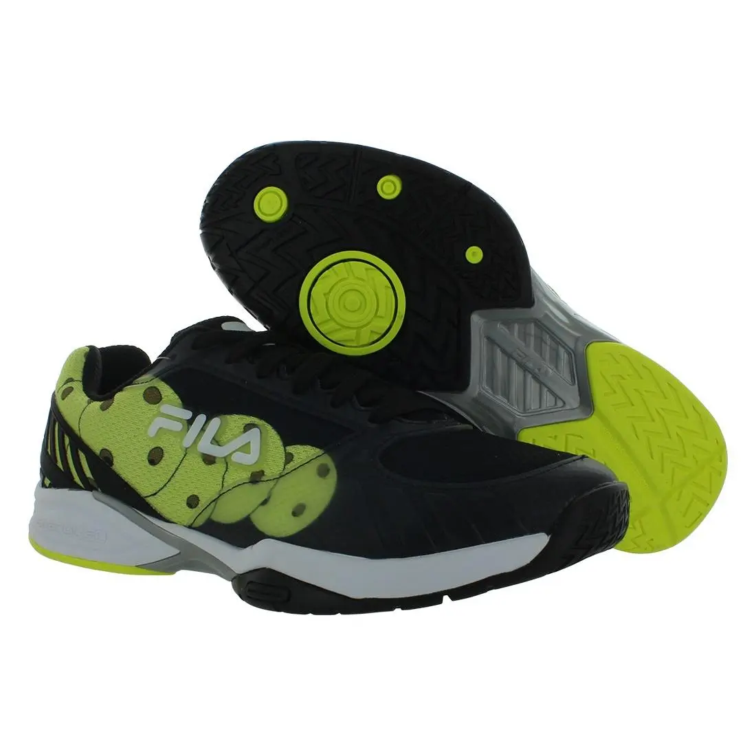 Fila Volley Zone Mens Shoes Size 9 Color: Black/yellow/white
