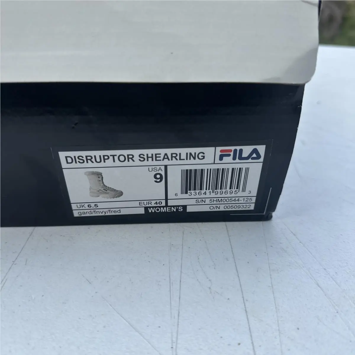 Fila shoes - Fila Disruptor Shearling - Disruptor Shearling - 5HM00544-125 - White (UPC: 0633641996953) 10