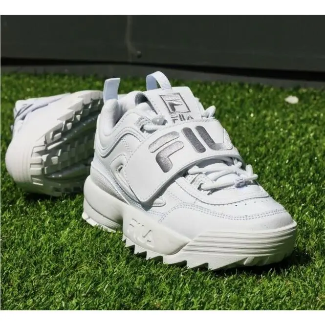 Fila Disruptor II Applique 5XM00807-103 Women`s Casual Shoes White White SZ 9.5