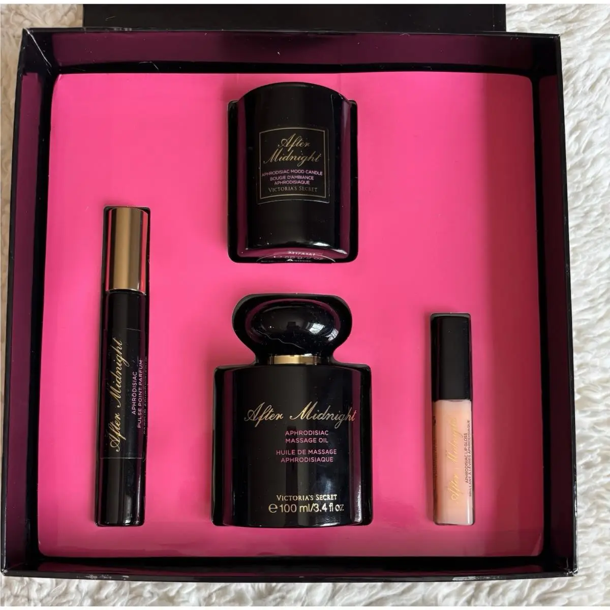 Victoria`s Secret After Midnight Aphrodisiac 4 PC Boxed Set Htf by Victoria's Secret