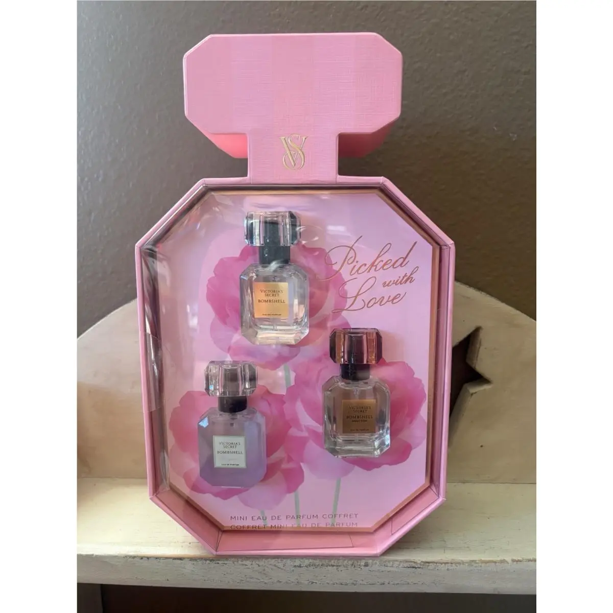 Victoria`s Secret Bombshell Mini Eau de Parfum 3pc Gift Set 7mL Seduction by Victoria's Secret