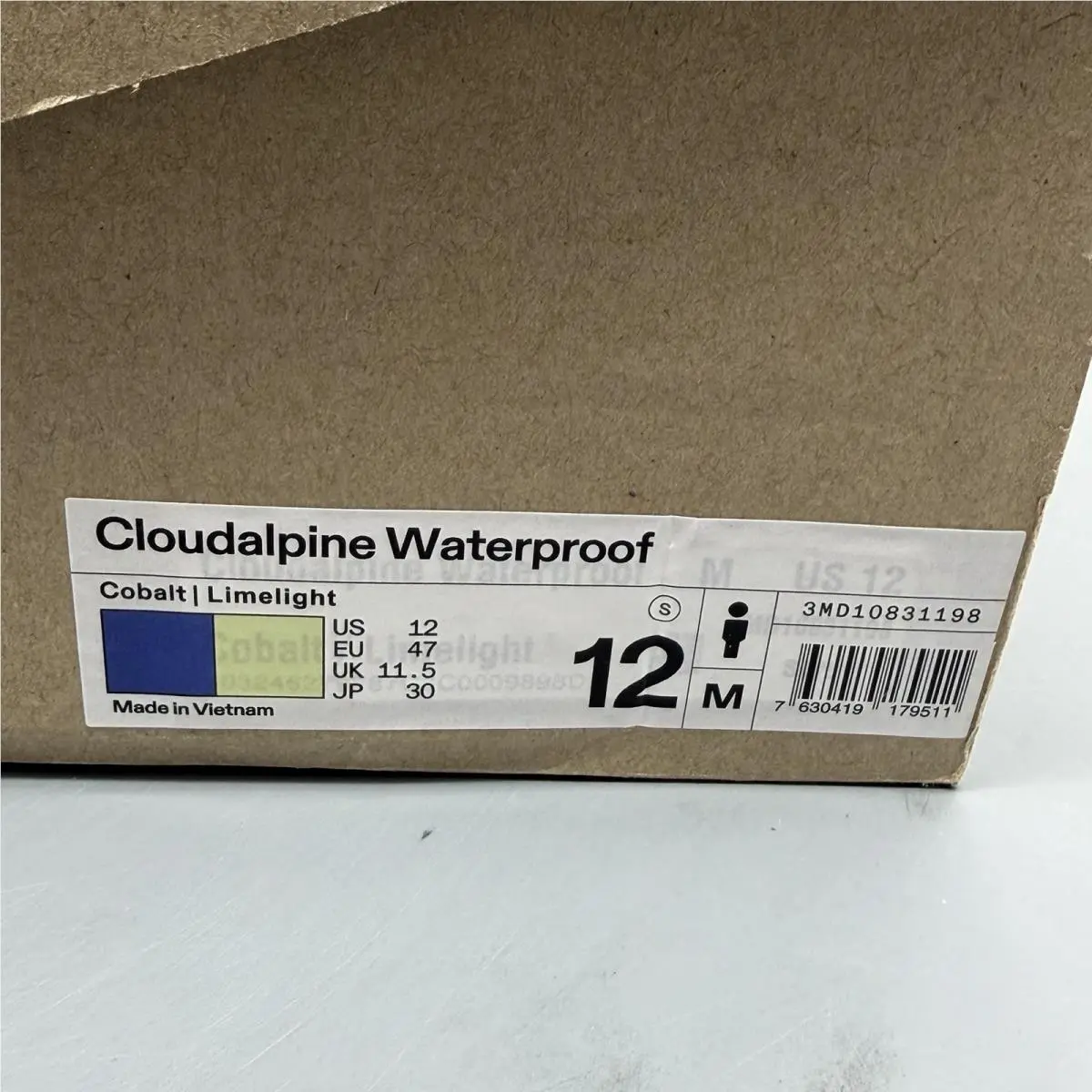 Merrell shoes - Cloudalpine Waterproof - Cloudalpine Waterproof - 3MD10831198 - Cobalt/Limelight (UPC: 7630419179511) 12
