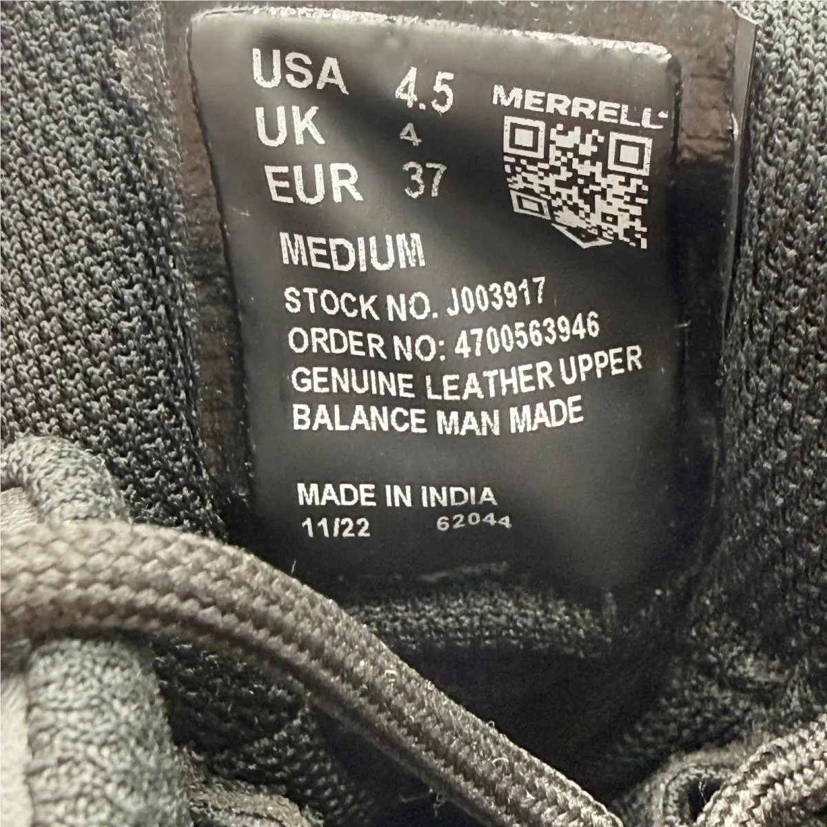 Merrell shoes - Black 10