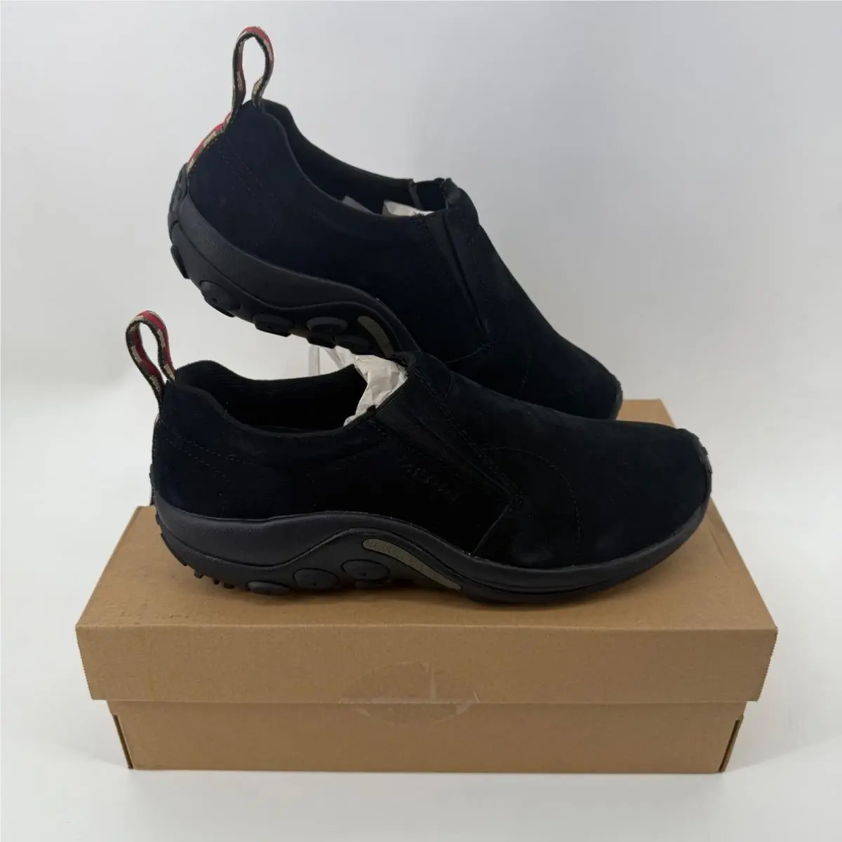 Merrell Black Suede Slip On Comfort Shoes Men Size 9.5 Slip On Casual