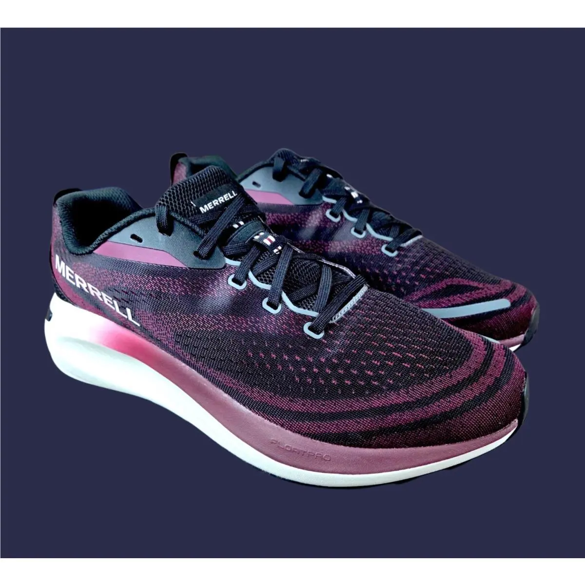 Merrell Morphlite Trail Running Shoes Black Dark Cherry J068507 Mens 12 M