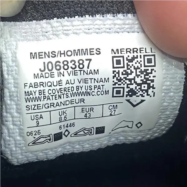 Merrell shoes - J068387 - J068387 - White & Black 5