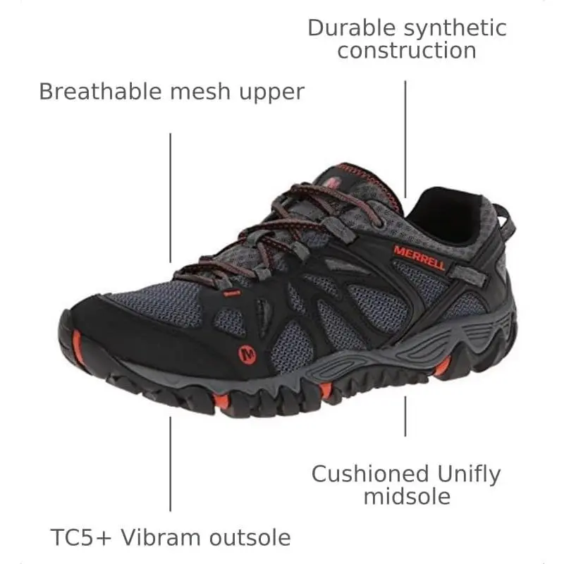 Merrell shoes - J65105 - J65105 - Black/Red (UPC: 044209476006) 1