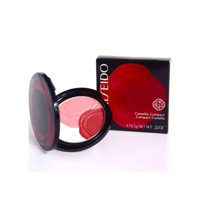 Shiseido Camellia Compact Blush Highlighter Pink Rose Platinum Trio Rare