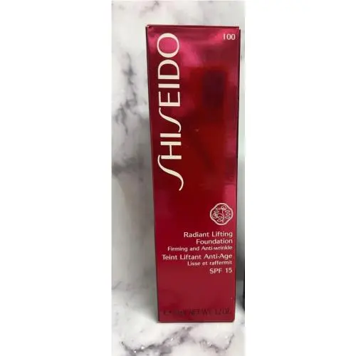 Shiseido Radiant Lifting Foundation Spf 15 100 Very Light Ivory Boxed