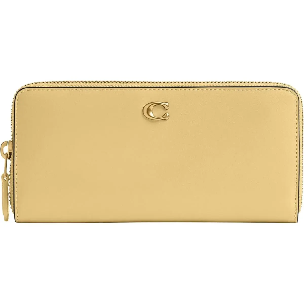 Womens Slim Accordion Zip Wallet Vanilla by Coach