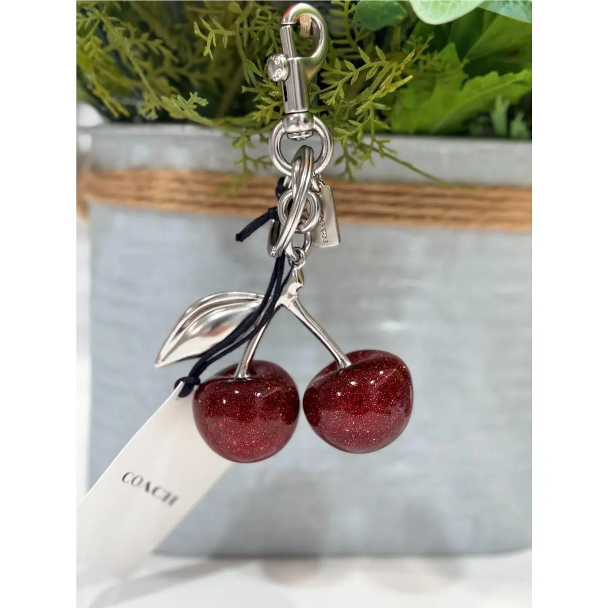 Bag Charms / Keyrings You Pick Cherry Bag Charm (silver) by Coach