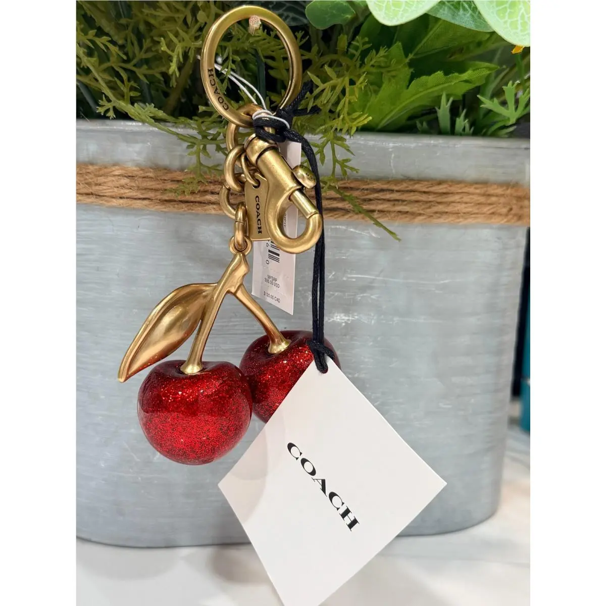 Bag Charms / Keyrings You Pick Cherry Bag Charm (Brass) by Coach