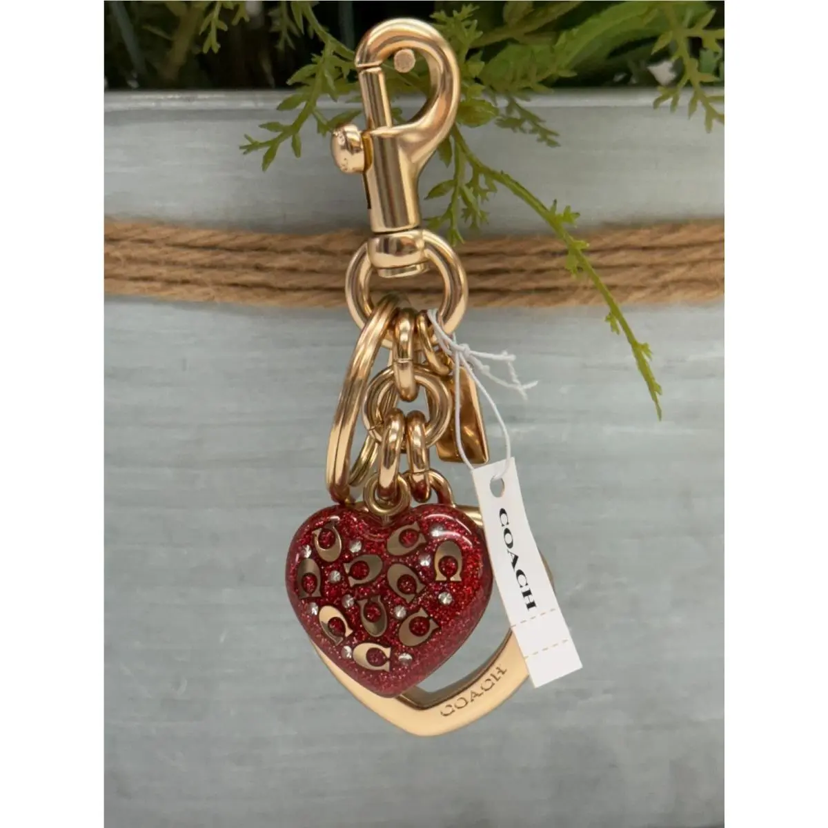 Bag Charms / Keyrings You Pick Signature C Heart Bag Charm by Coach