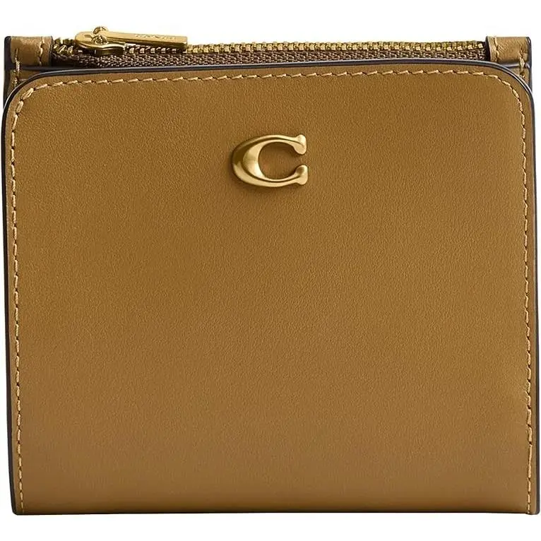 Coated Canvas Signature Essential Slim Billfold Wallet Olive by Coach