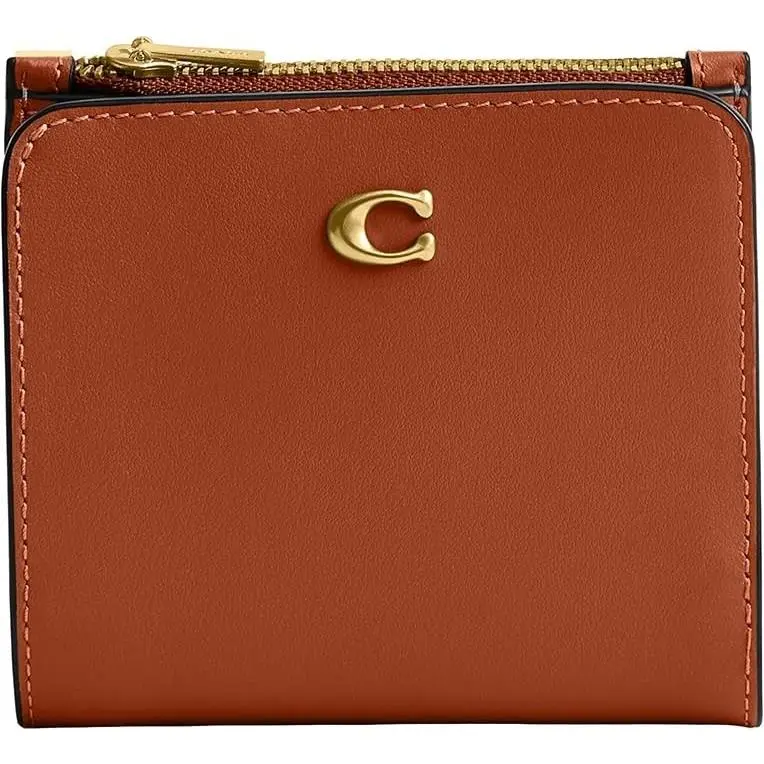 Coated Canvas Signature Essential Slim Billfold Wallet Brown by Coach