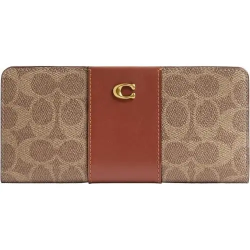 Essential Skinny Wallet Tan Caramel by Coach