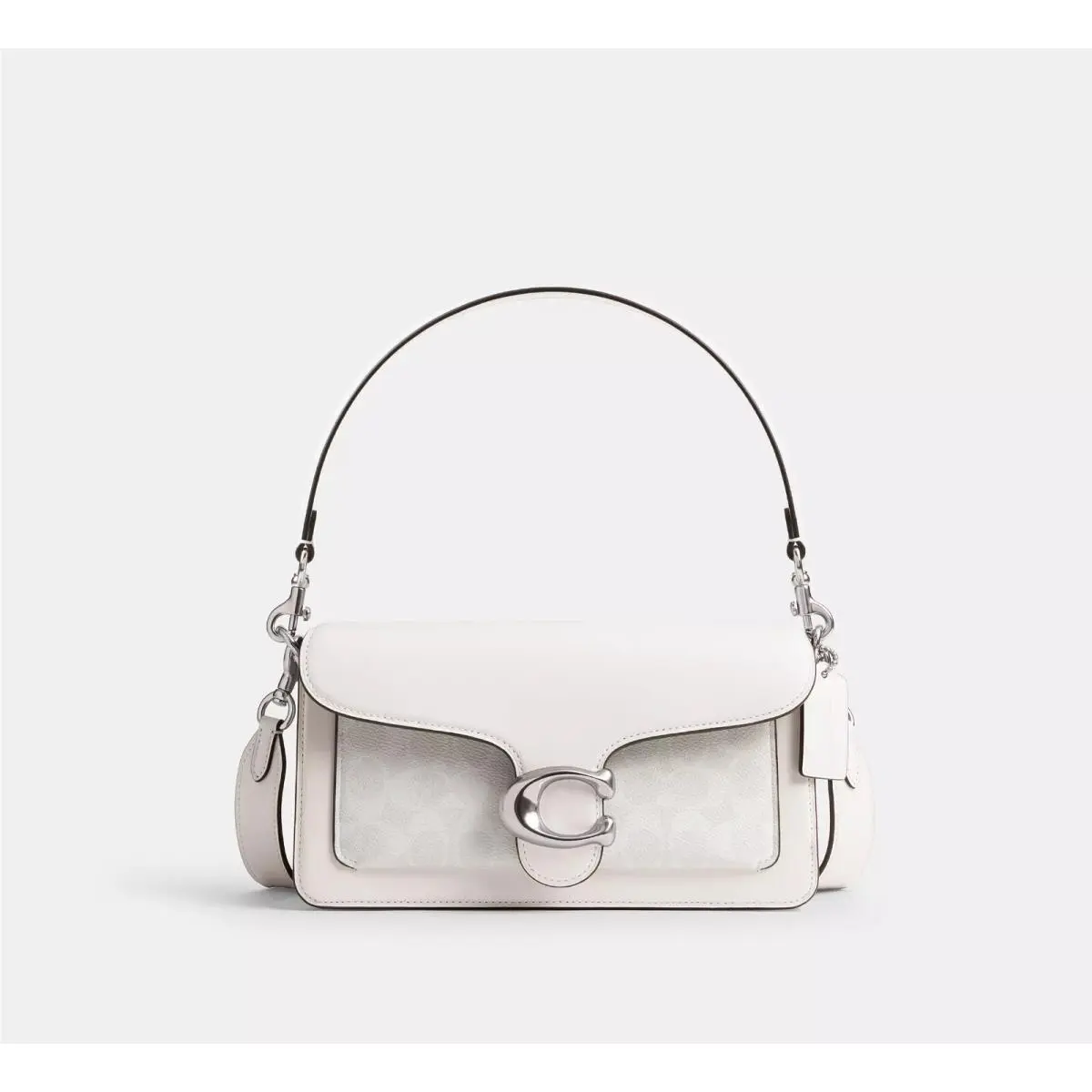 C1032 Tabby Shoulder Bag 26 Signature Canvas White Chalk Outlet by Coach