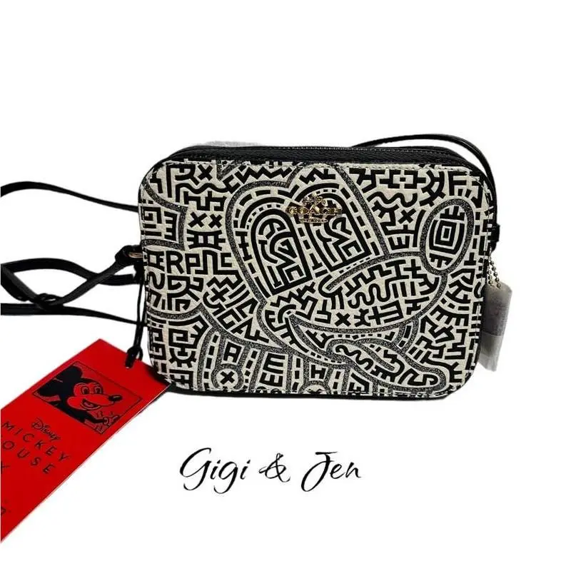 Coach Disney Mickey Mouse X Keith Haring Mini Camera Bag Crossbody Bag