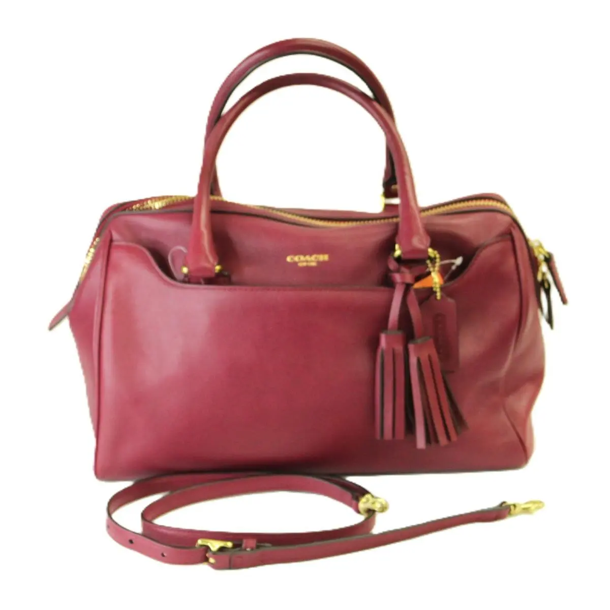 Coach Women Vintage Legacy Haley Satchel w Dual Handles and Removable Straps
