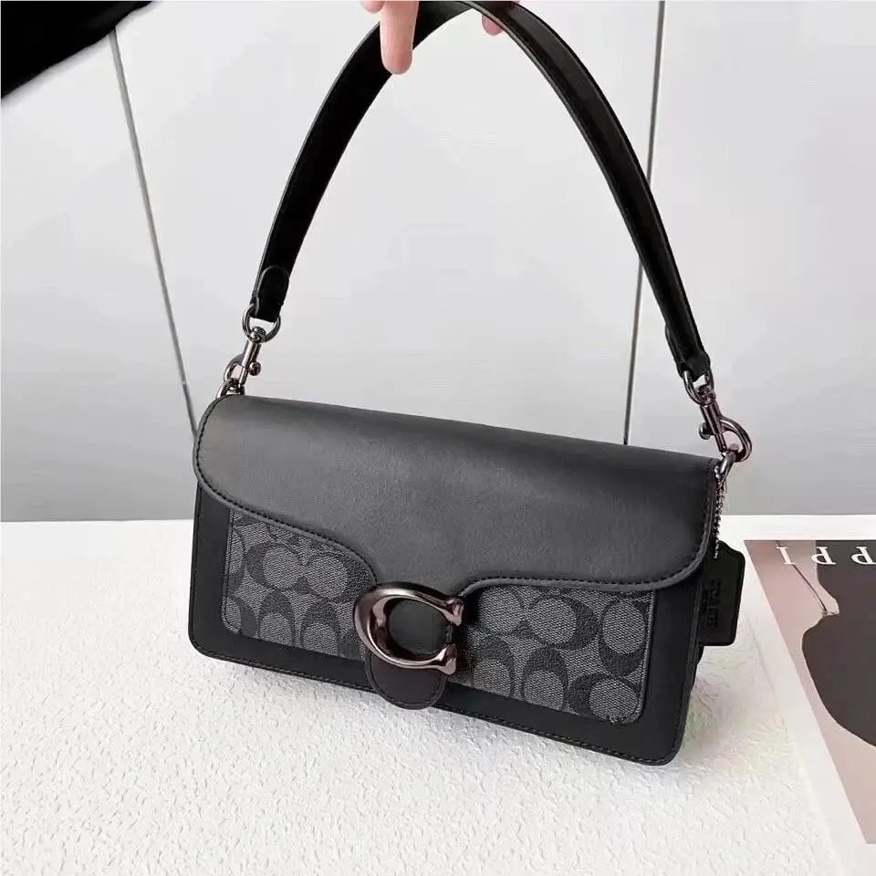 C1032 Tabby 26 Shoulder Bag Signature Black Outlet by Coach