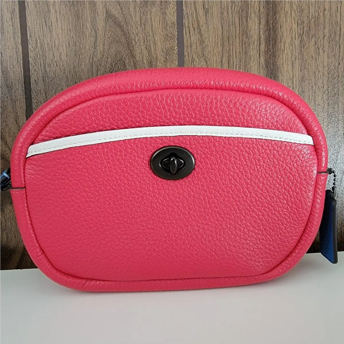 Red Blue Leather Crossbody Shoulder Bag Apple Multi by Coach