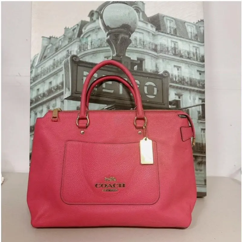 Coach F31467 Emma Satchel IN Pink Ruby
