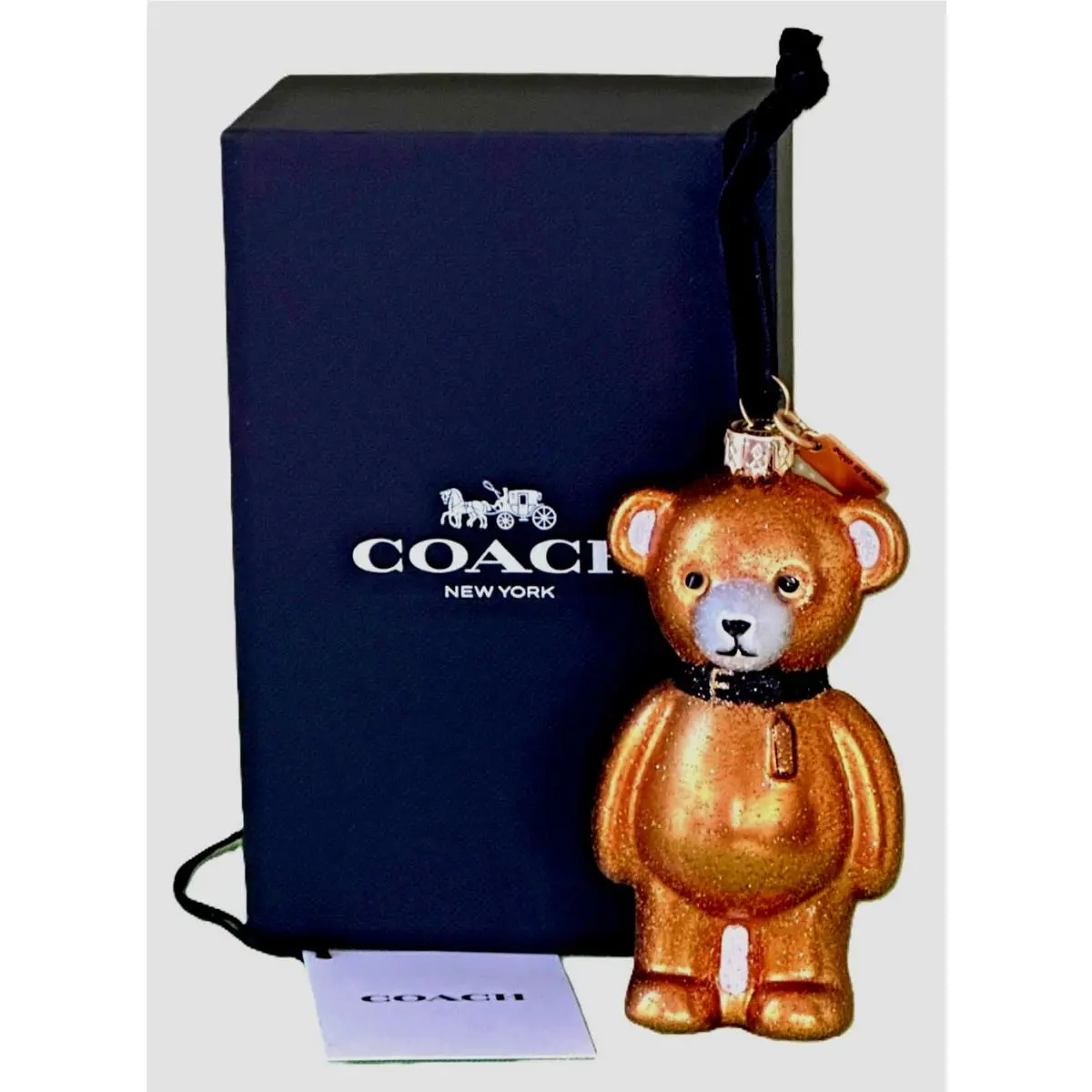 Bear Ornament For Purse Hanging Charm Gold-tone Nip by Coach